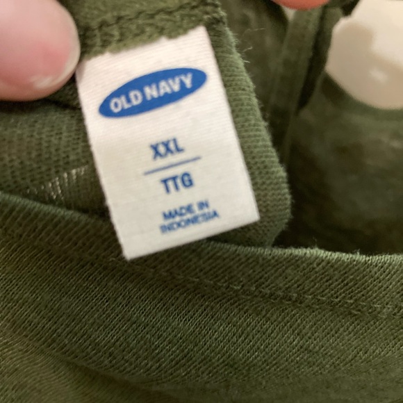 Green tie back tank top - Picture 2 of 3